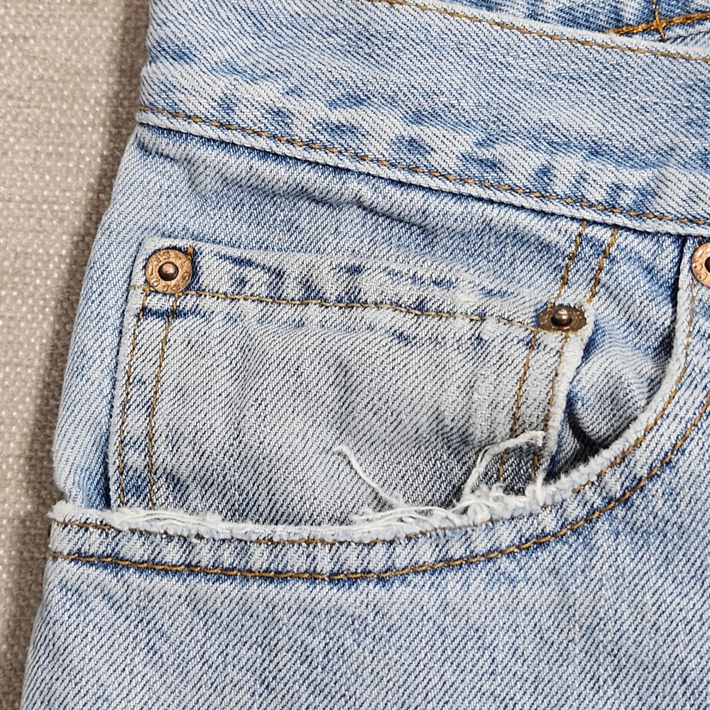 Levi's 550 Relaxed Fit Men 36x30 Light Blue Denim Tapered Leg Jeans Vintage Y2K - Picture 11 of 13